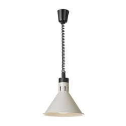 Reguliuojama šildoma lempa, kūgio formos, HENDI, Balta, 230V/250W, ⌀275x(H)250mm
