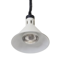 Reguliuojama šildoma lempa, kūgio formos, HENDI, Balta, 230V/250W, ⌀275x(H)250mm