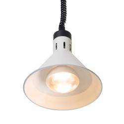 Reguliuojama šildoma lempa, kūgio formos, HENDI, Balta, 230V/250W, ⌀275x(H)250mm