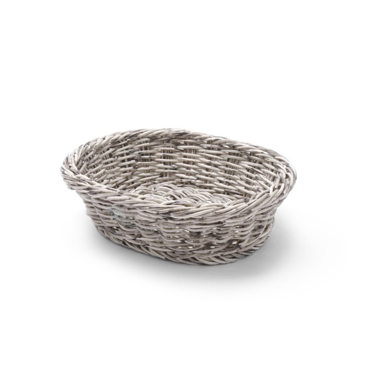 Ovalus krepšelis, HENDI, Šviesiai pilkas, 250x190x(H)65mm