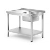 Stalas n.pl. su plautuve dešinėje 1000x700x850 mm