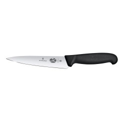 Virtuvinis peilis, platūs ašmenys, Victorinox, Juodas, (L)284mm
