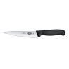 Virtuvinis peilis, platūs ašmenys, Victorinox, Juodas, (L)284mm