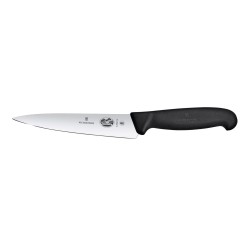 Virtuvinis peilis, platūs ašmenys, Victorinox, Juodas, (L)284mm