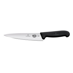 Virtuvinis peilis, platūs ašmenys, Victorinox, Juodas, (L)314mm