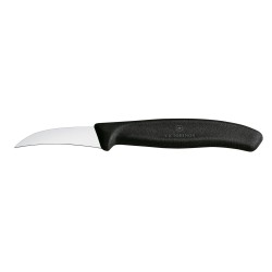 Lenktas daržovių peilis, Victorinox, Juodas, (L)162mm