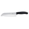 Santoku peilis „Granton“ kraštu, Victorinox, Juodas, (L)298mm