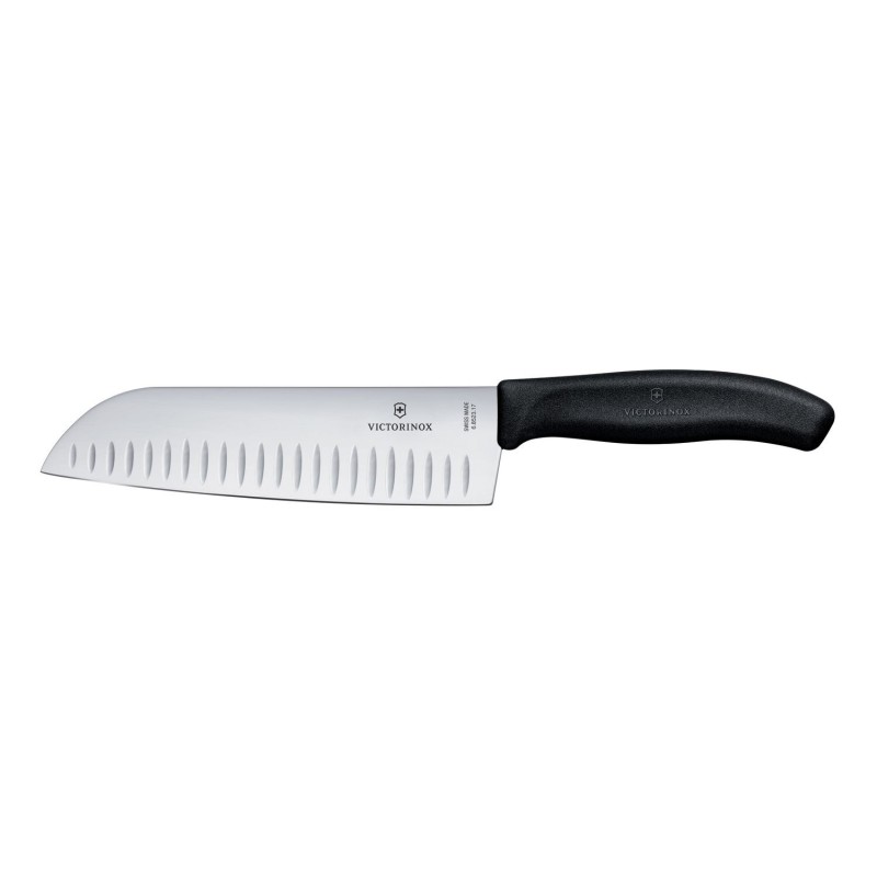 Santoku peilis „Granton“ kraštu, Victorinox, Juodas, (L)298mm