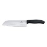 Santoku peilis „Granton“ kraštu, Victorinox, Juodas, (L)298mm