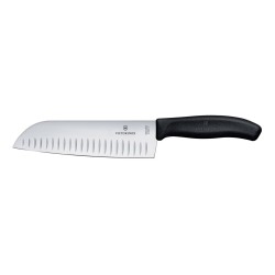 Santoku peilis „Granton“ kraštu, Victorinox, Juodas, (L)298mm