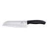 Santoku peilis „Granton“ kraštu, Victorinox, Juodas, (L)298mm