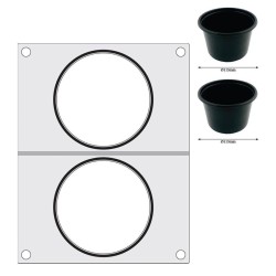 Matrica užlydymo aparatui, HENDI, 2x talpykla sriubai ø115 mm