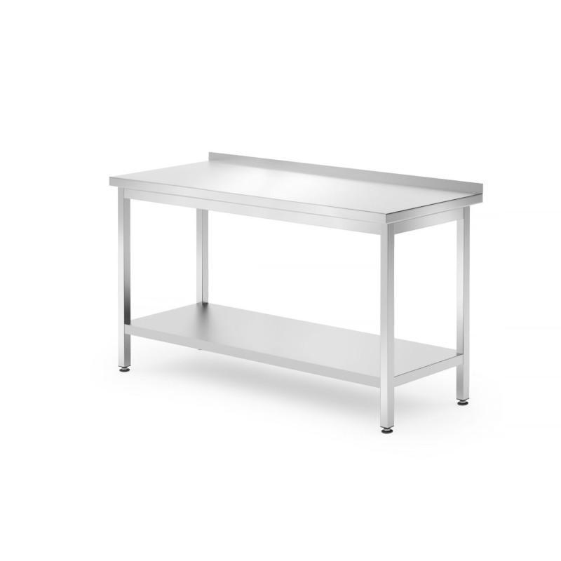 Sieninis stalas su lentyna – surenkamas, gylis 700 mm, HENDI, Profi Line, 1400x700x(H)850mm
