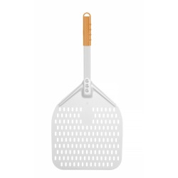 Kvadratinė picos mentelė, perforuota, su trumpa rankena, HENDI, 300x660mm