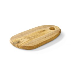 Alyvuogių medžio serviravimo padėklas, su anga, HENDI, 250x165x(H)18mm