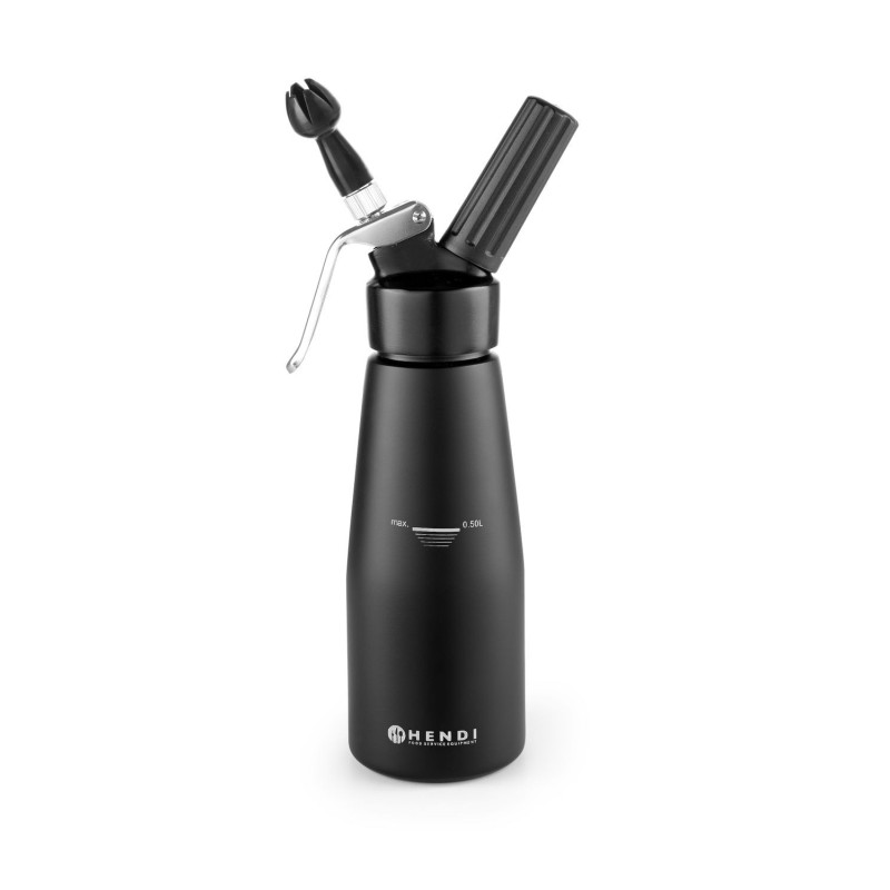 Grietinėlės plakiklis, HENDI, Kitchen Line, 0,5L, Juodas, ⌀80x(H)260mm