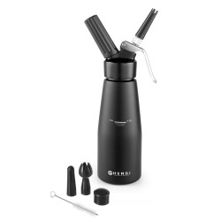 Grietinėlės plakiklis, HENDI, Kitchen Line, 0,5L, Juodas, ⌀80x(H)260mm