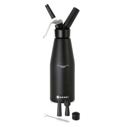 Grietinėlės plakiklis, HENDI, Kitchen Line, 0,95L, Juodas, ⌀95x(H)320mm
