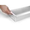 Skarda konditerinėn aliuminė, uždaroma 580x200x(H)50mm