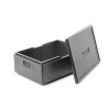 Termokonteineris iš kopolimero piocelan, HENDI, Kitchen Line, GN 1/1, 53L, Juodas, 685x485x(H)260mm