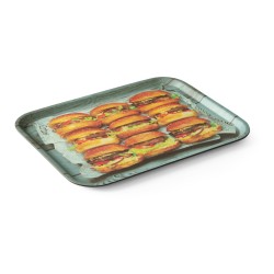 Neslystantis valgio padėklas, su atspaudais, HENDI, tasty burger, 330x430mm