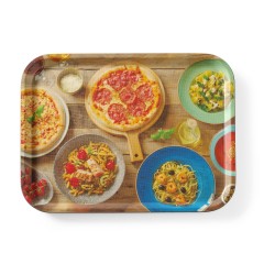 Neslystantis valgio padėklas, su atspaudais, HENDI, tasty pizza &amp pasta, 330x430mm