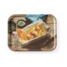 Neslystantis valgio padėklas, su atspaudais, HENDI, tasty fish &amp chips, 330x430mm