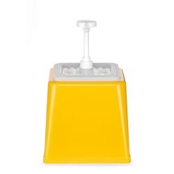 Dozatorius padažams su pompa 2,5l geltonas