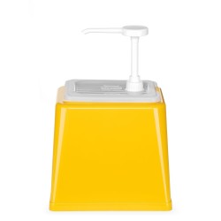 Dozatorius padažams su pompa 2,5l geltonas