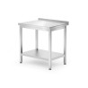 Sieninis stalas su lentyna – susukamas, gylis 600 mm, HENDI, Kitchen Line, 800x600x(H)850mm