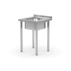 Stalas n.pl. su plautuve 600x600x850mm