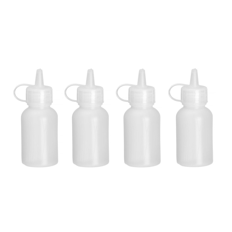 Mini padažų dozatorius – 4 vnt. rinkinys., HENDI, 0,03L, Permatomas, ⌀30x(H)85mm