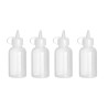 Mini padažų dozatorius – 4 vnt. rinkinys., HENDI, 0,05L, Permatomas, ⌀35x(H)100mm