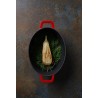 Emaliuotas ketaus puodas, HENDI, 4,4L, Raudona, 365x290x(H)115mm