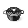 Emaliuotas ketaus puodas, HENDI, 3,7L, Juodas, 317x240x(H)105mm