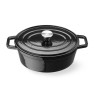 Emaliuotas ketaus puodas, HENDI, 4,4L, Juodas, 365x290x(H)115mm
