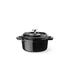 Emaliuotas ketaus puodas, HENDI, 0,27L, Juodas, 130x100x(H)48mm