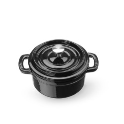 Emaliuotas ketaus puodas, HENDI, 0,27L, Juodas, 130x100x(H)48mm