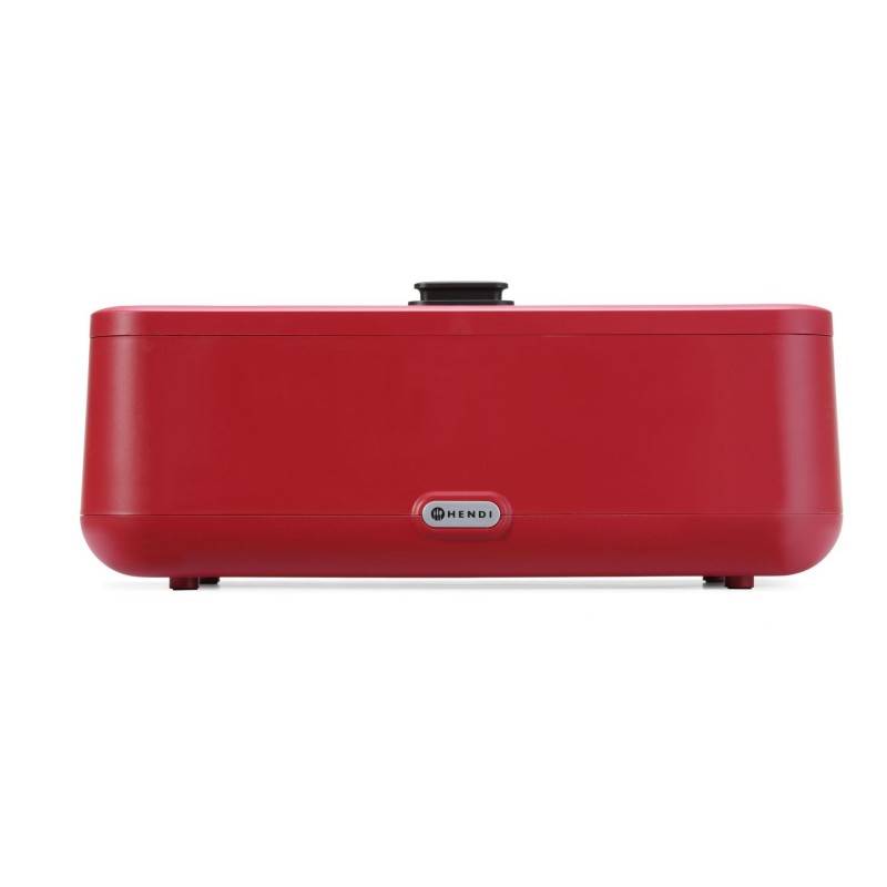 Kaitinimo indas UNIQ, HENDI, designed by Robert Bronwasser, GN 1/1, Raudona, 230V/700W, 607x402x(H)245mm