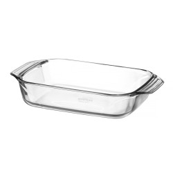 Karščiui atsparus indas OVENCHEF, Duralex, 3L, Permatomas, 350x230x(H)66mm