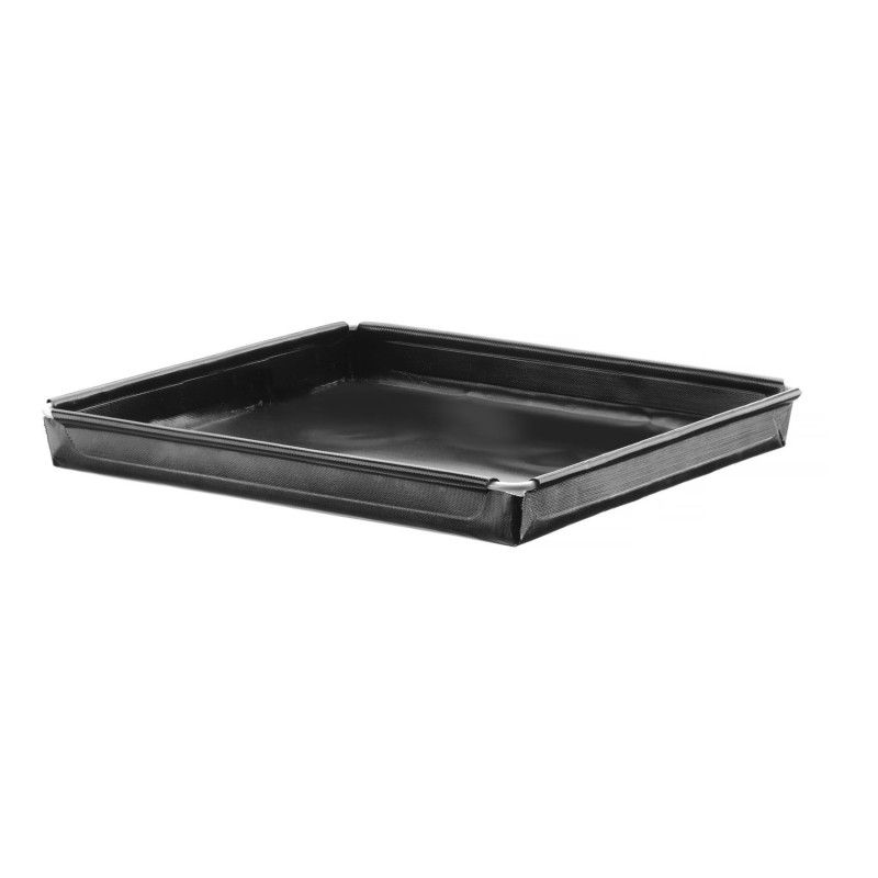 Nepridegantis, sustiprintas orkaitės padėklas kepimui, HENDI, Juodas, 290x290x(H)20mm, Kvadratinis