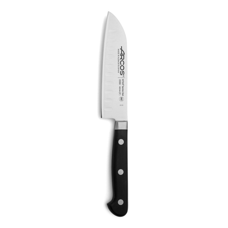 Santoku peilis su „Granton“ kraštu, ÓPERA serija, Arcos, Juodas, (L)262mm