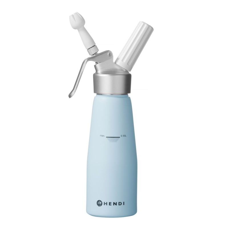 Grietinėlės plakiklis, HENDI, 0,5L, Pastelinė mėlyna, ⌀80x(H)260mm