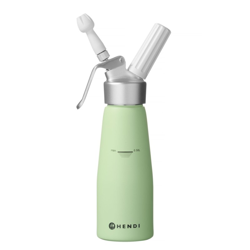 Grietinėlės plakiklis, HENDI, 0,5L, Pastelinė žalia, ⌀80x(H)260mm
