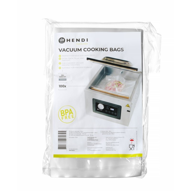 Paketai vakumavimui ir sous-vide 150x250mm 100vnt.