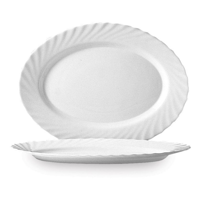 Ovalo formos lėkštė Trianon, Arcoroc, 290 mm, Balta, 290x214x(H)22mm
