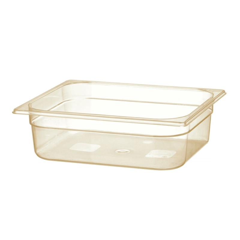 Gastro talpa GN 1/2 iš grilamido aukštai temperatūrai, HENDI, GN 1/2, 6,1L, Permatomas, 325x265x(H)100mm