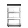 Šildoma vitrina su 3 lentynom, HENDI, Juodas, 230V/500W, 472x447x(H)775mm