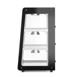 Šildoma vitrina su 3 lentynom, HENDI, Juodas, 230V/500W, 472x447x(H)775mm