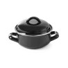 Sriubų ir padažų puodas su dangčiu, HENDI, 0,5L, Juodas, ⌀135x(H)105mm